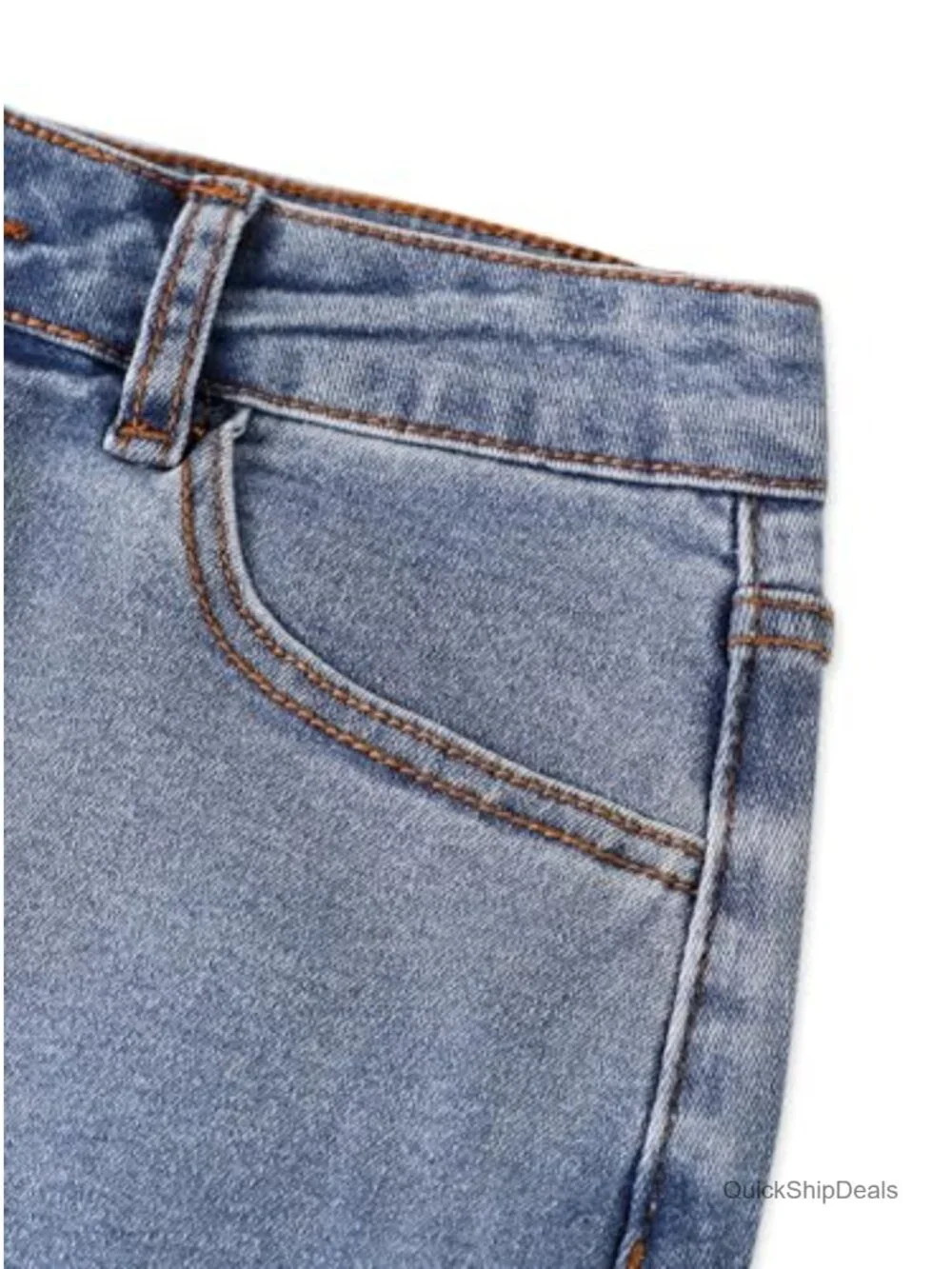 Avanova Women Bow Back Denim Mini Skirt Cute Bodycon Jean Skirt